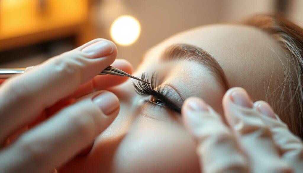 Proses Pemasangan Eyelash Extension Proses Pemasangan Eyelash Extension