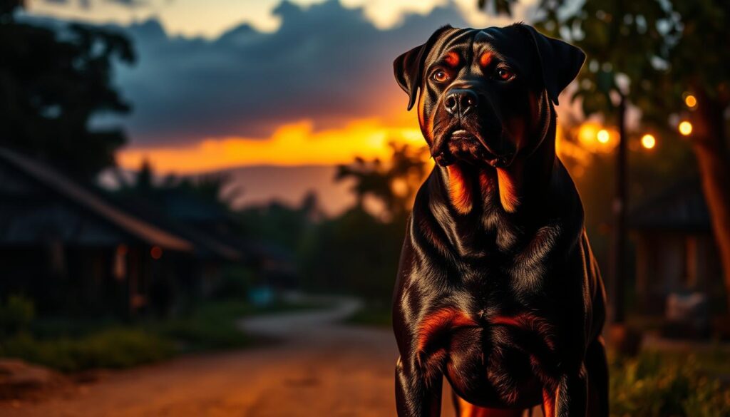 Rottweiler sebagai anjing penjaga Rottweiler sebagai anjing penjaga