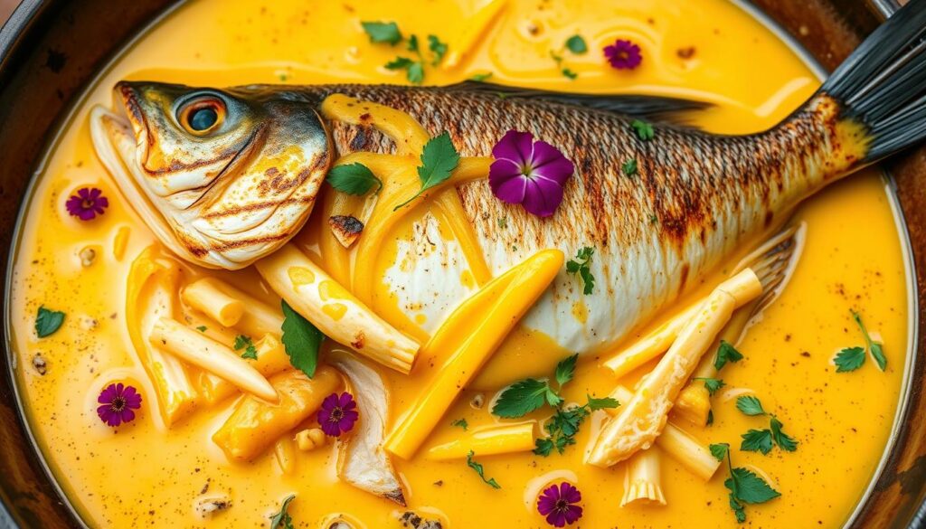 penyajian ikan kuah kuning penyajian ikan kuah kuning
