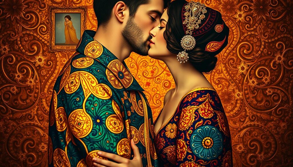Ornamentasi dalam The Kiss Ornamentasi dalam The Kiss
