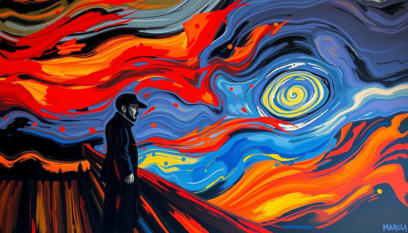 The scream by Edvard munch