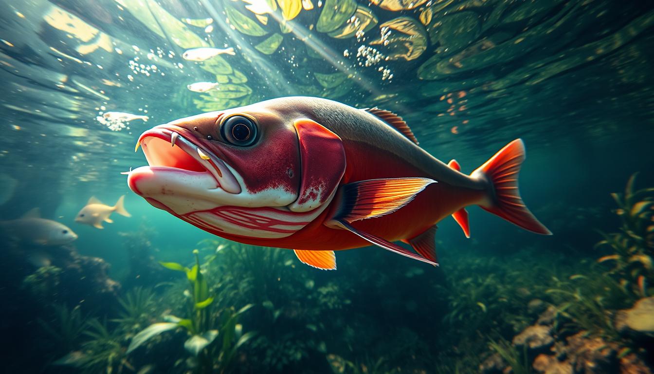 Piranha perut merah